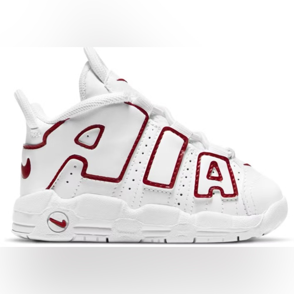 Nike Air More Uptempo Varsity Red White Toddler 4C